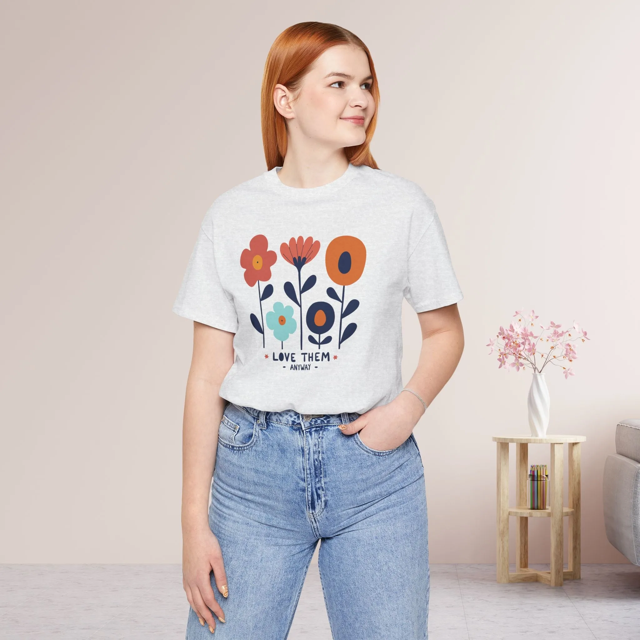 Love Them Anyway Soft Cotton Tee - Holiday Christian Shirt