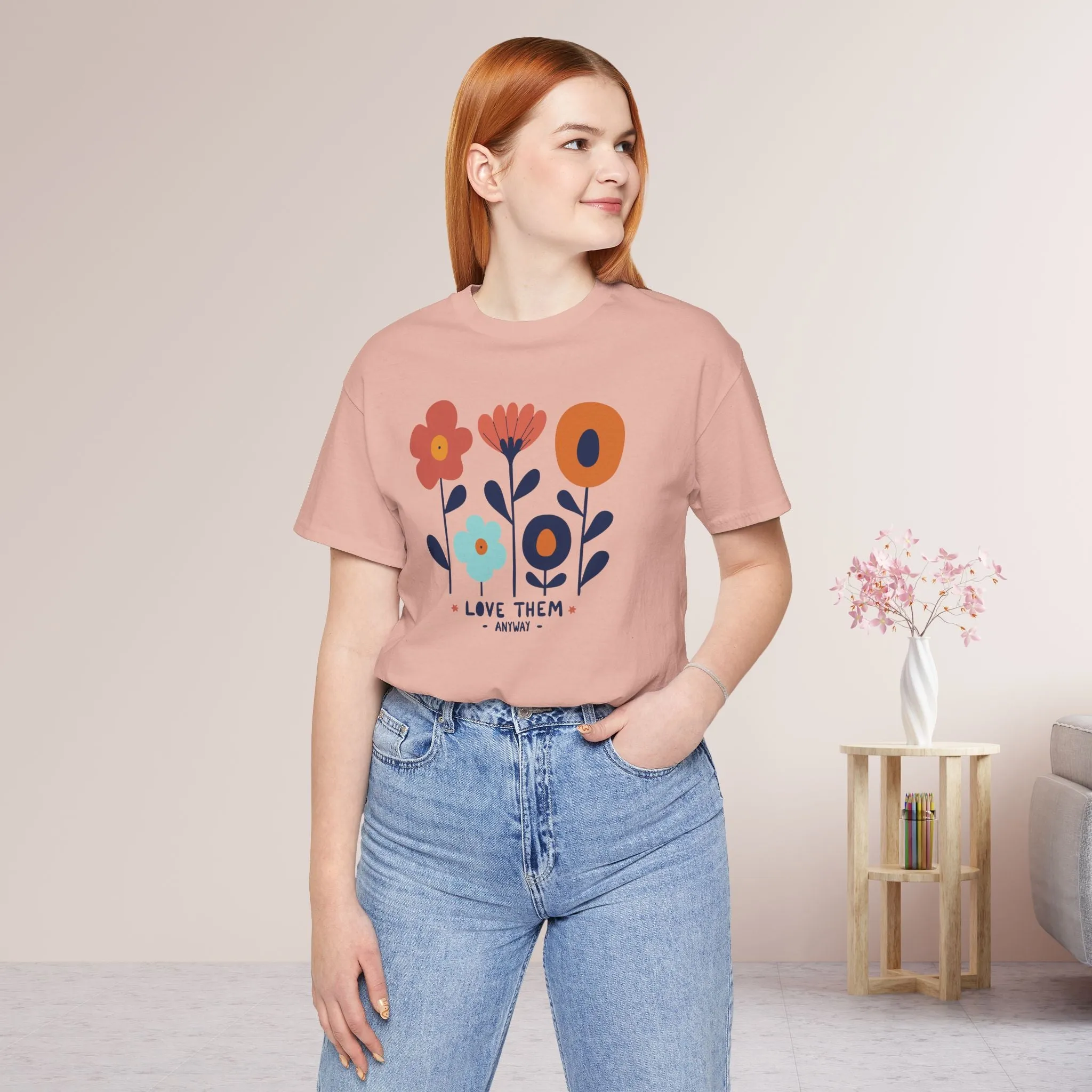 Love Them Anyway Soft Cotton Tee - Holiday Christian Shirt