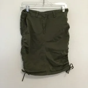 Maje Army Green Knee Length Skirt with Cinch Bottom  Size S