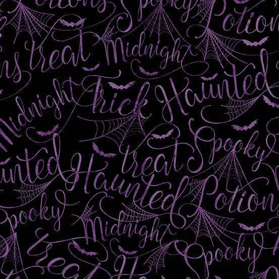 Makower - Mystery Manor - Fat Quarter Pack - Purple Moon (3)