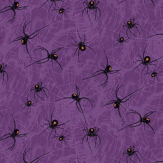 Makower - Mystery Manor - Fat Quarter Pack - Purple Moon (3)