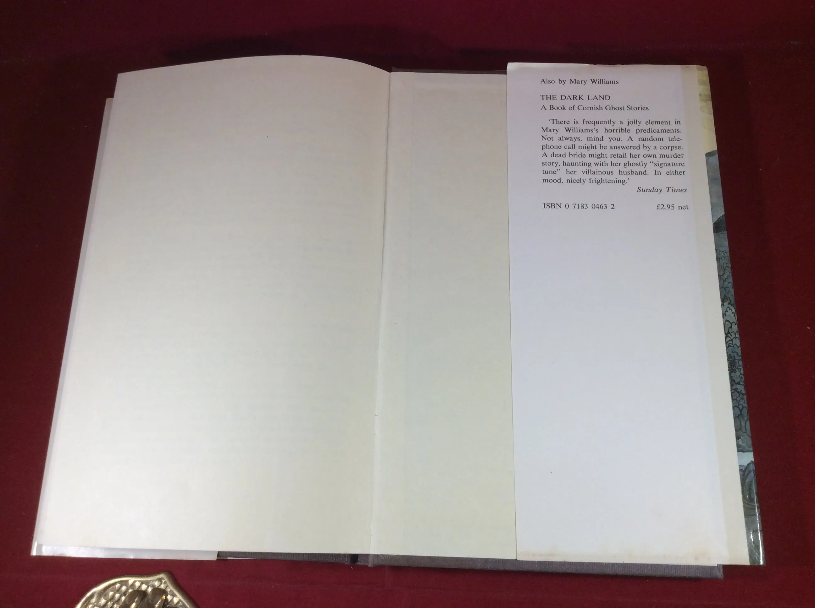 Mary Williams, Chill Company: Ghost Stories From Cornwall, William Kimber, 1976, First Edition.