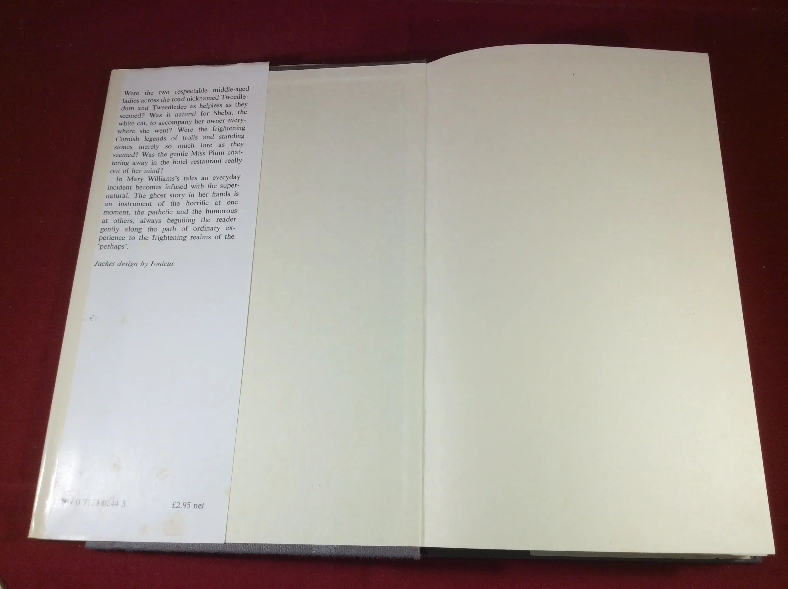 Mary Williams, Chill Company: Ghost Stories From Cornwall, William Kimber, 1976, First Edition.