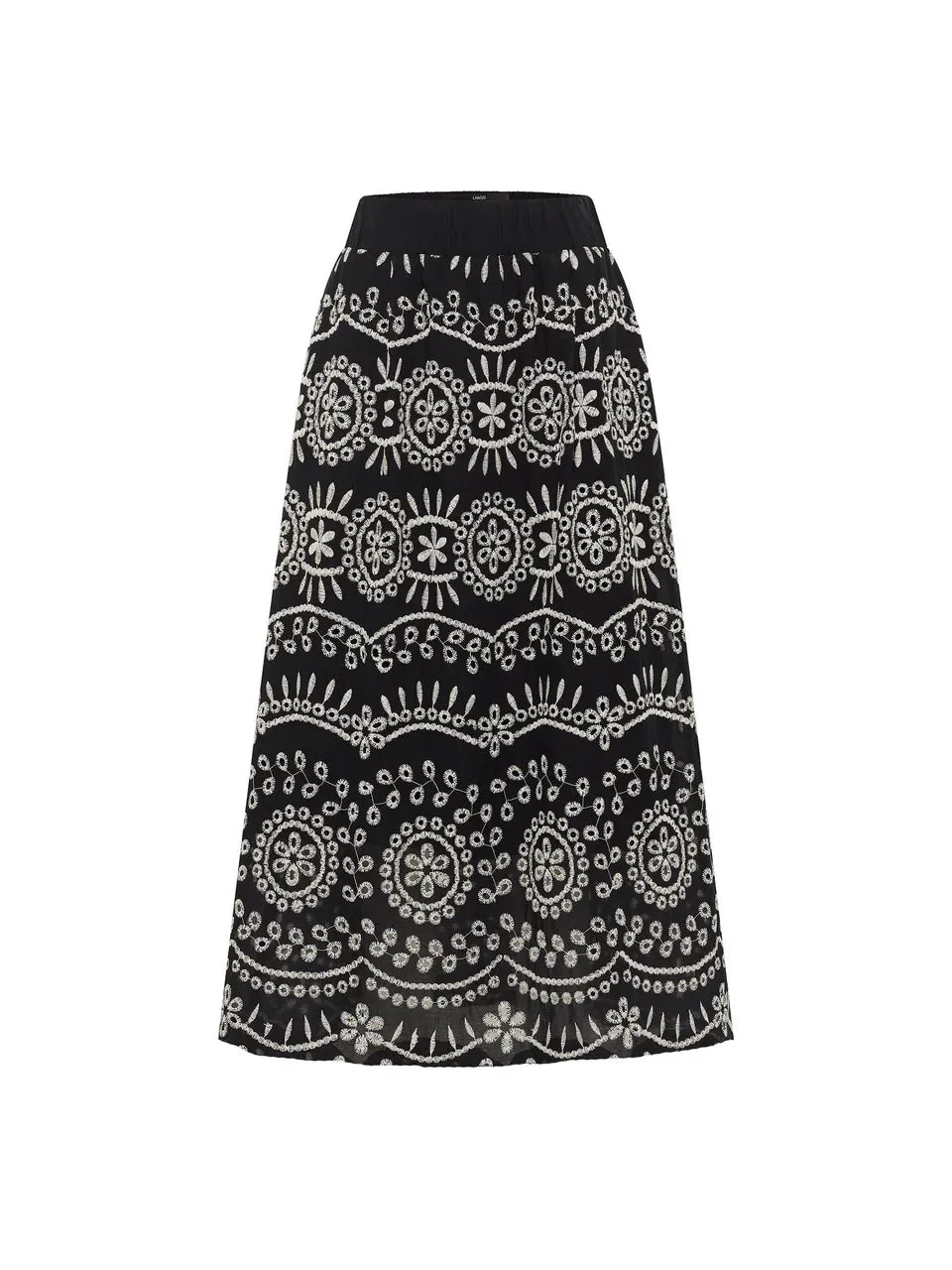 maxi skirt with embroidery