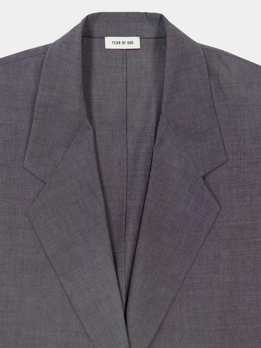 Melange Titanium Grey Oxford California Blazer