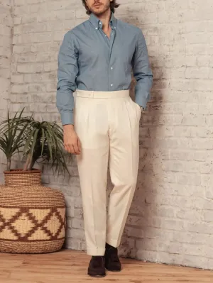 MEN'S SOLID COLOR BUTTON PANTS – CLASSIC & VERSATILE