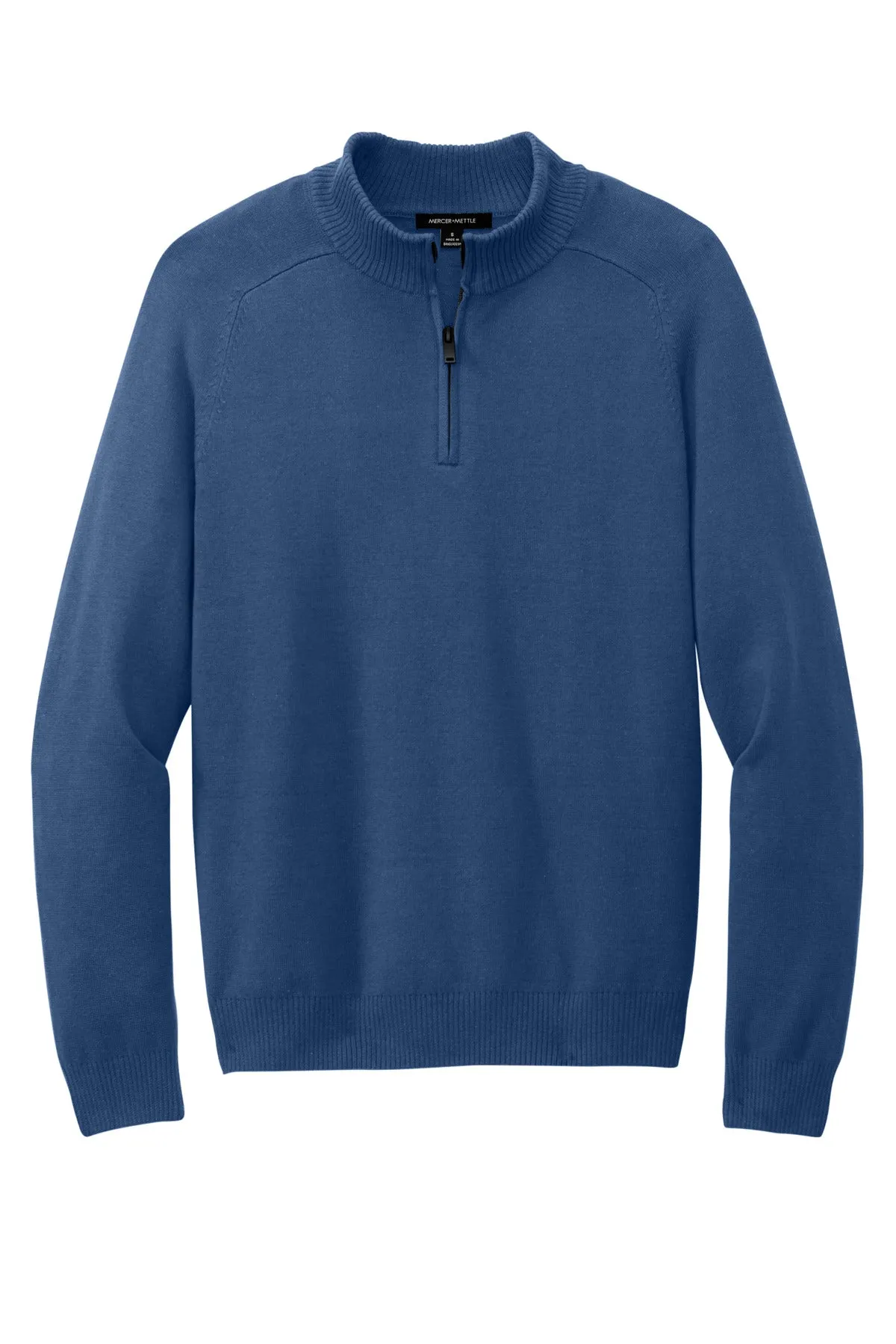 Mercer Mettle 1/4-Zip Sweater MM3020 Insignia Blue