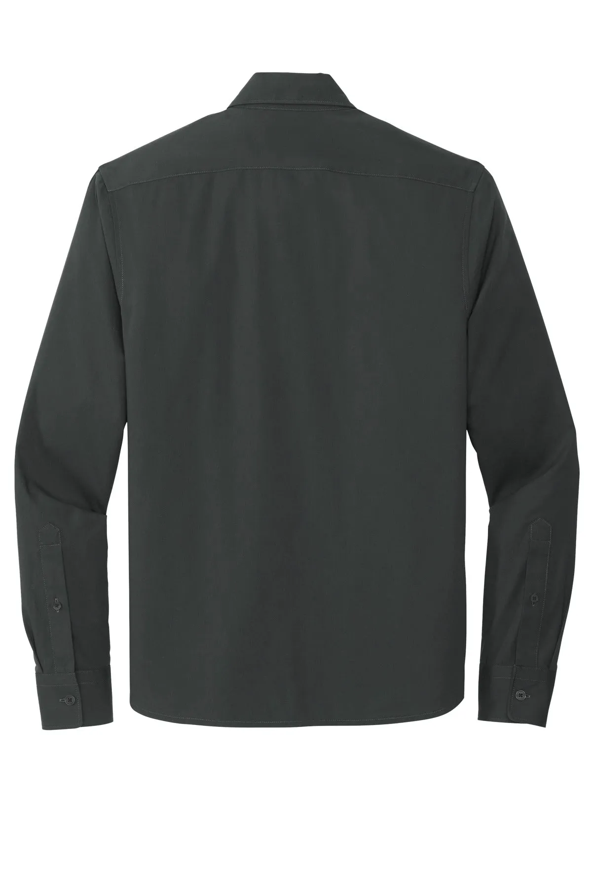 Mercer Mettle Long Sleeve Stretch Woven Shirt MM2000 Anchor Grey