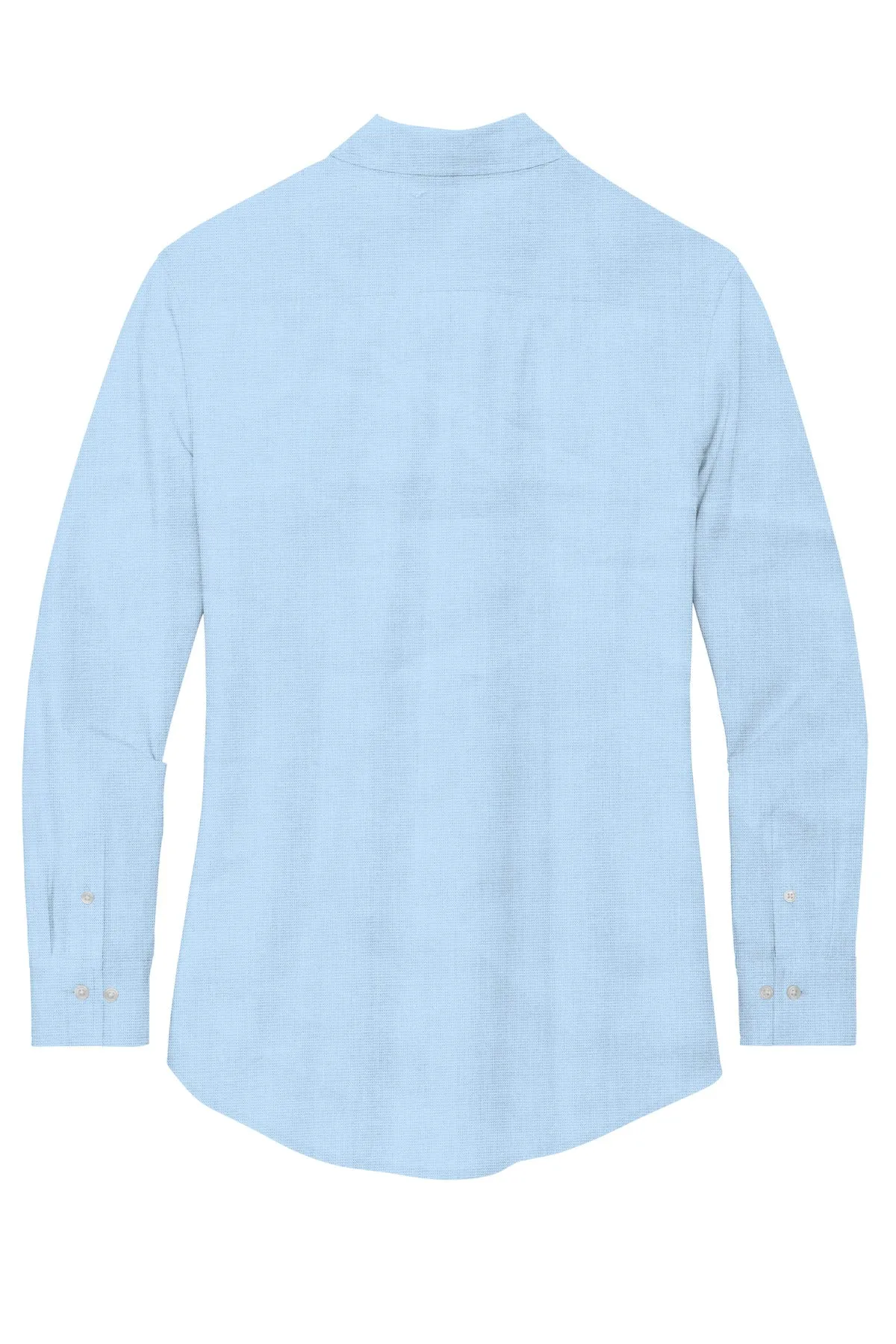 Mercer Mettle Women's Long Sleeve Stretch Woven Shirt MM2001 Air Blue End On End