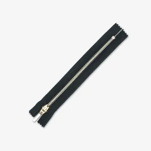 Metal Zips Black Closed End 16cm