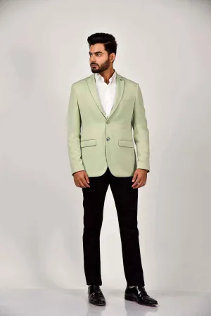 Mint Knitted Stretchable Blazer