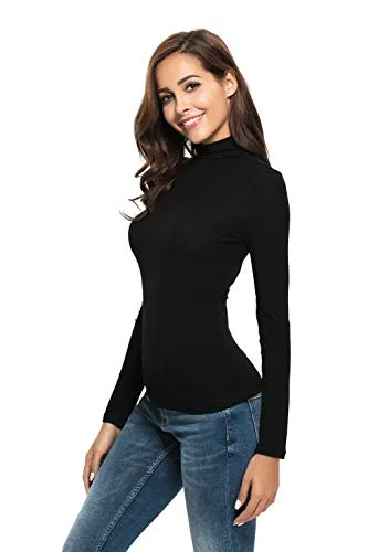 Mock Turtleneck Layering Top