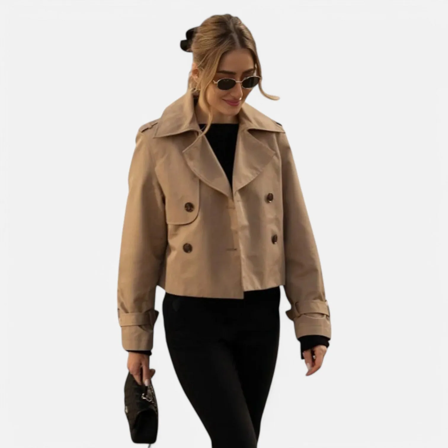 Monacogents | Vintage Cropped Trench Coat