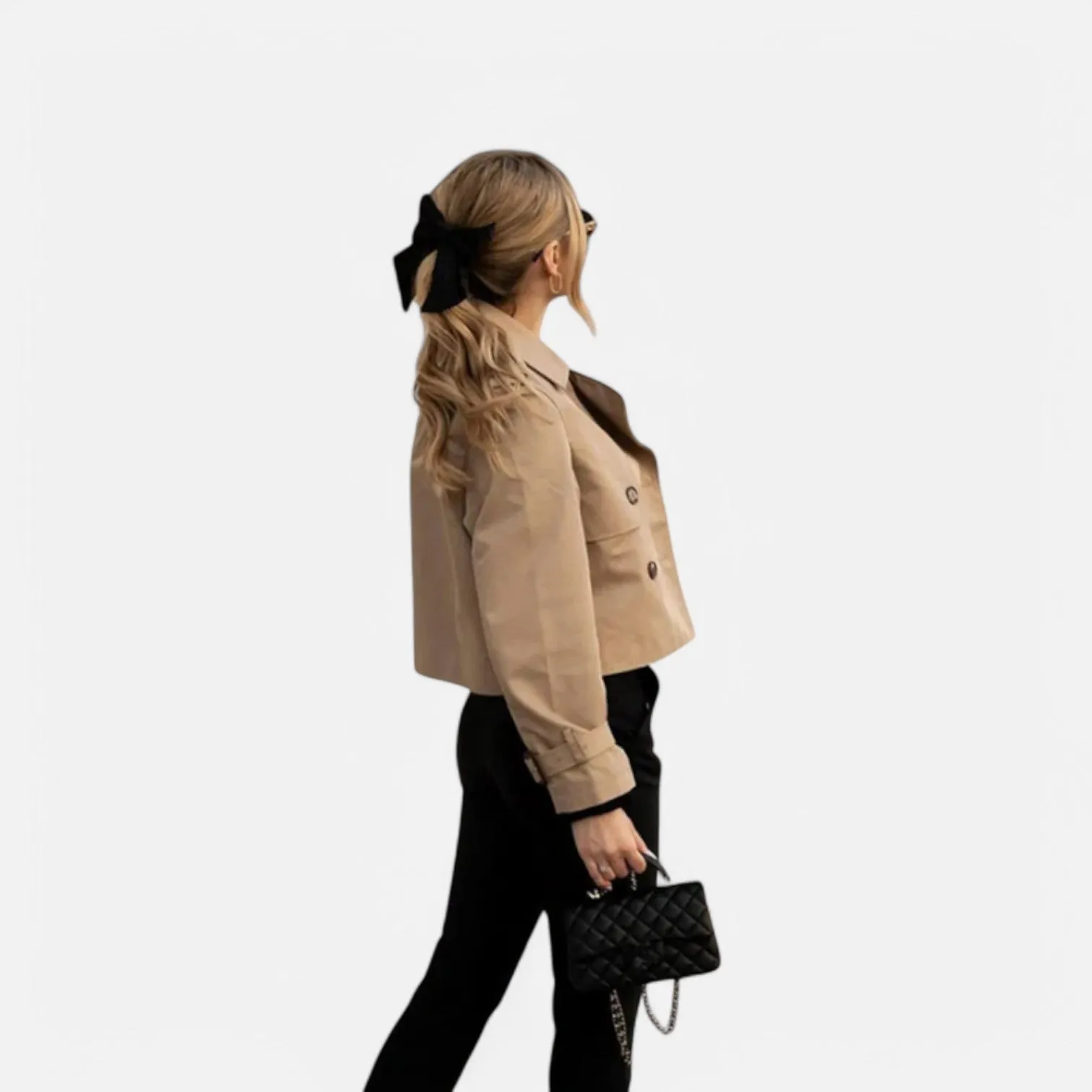 Monacogents | Vintage Cropped Trench Coat