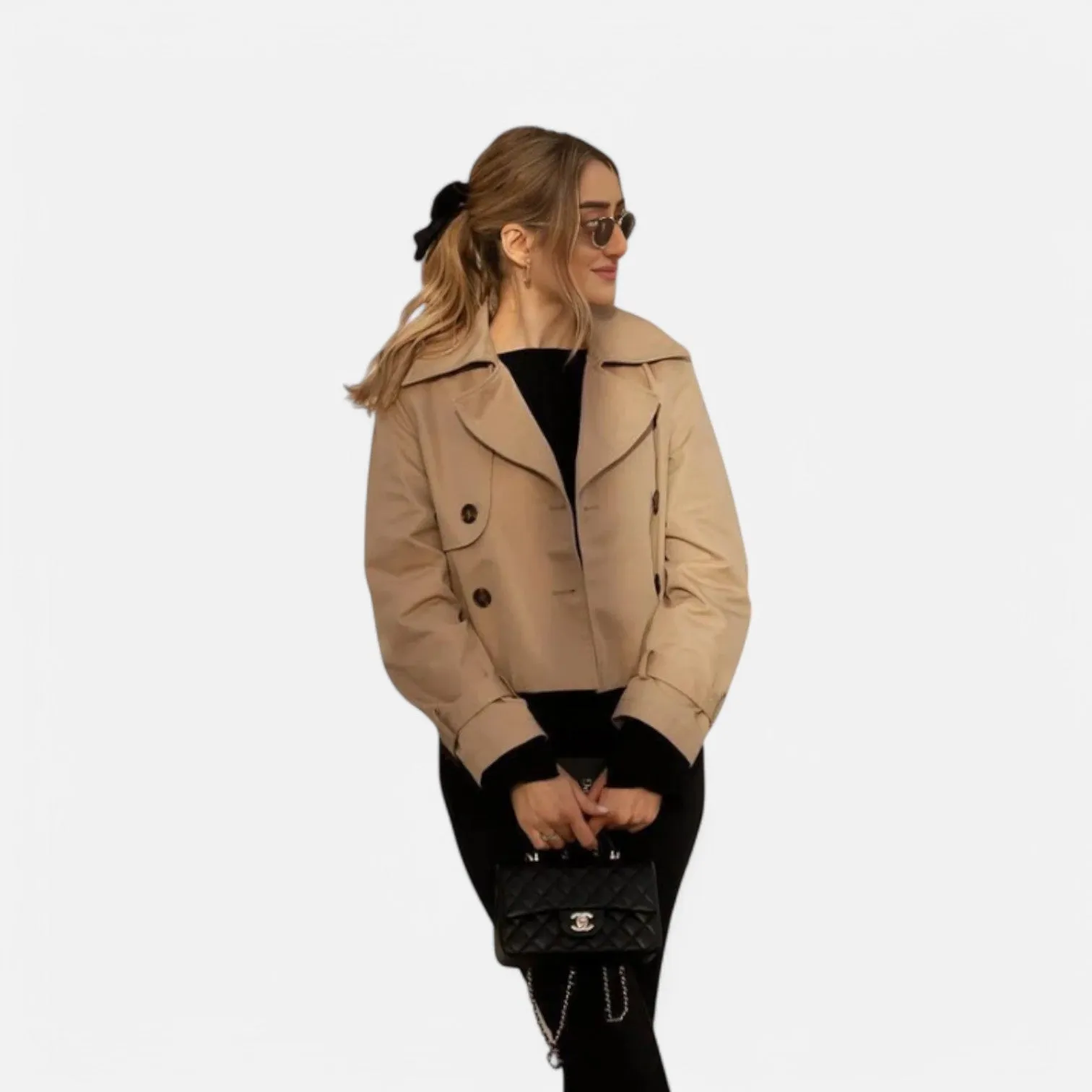 Monacogents | Vintage Cropped Trench Coat