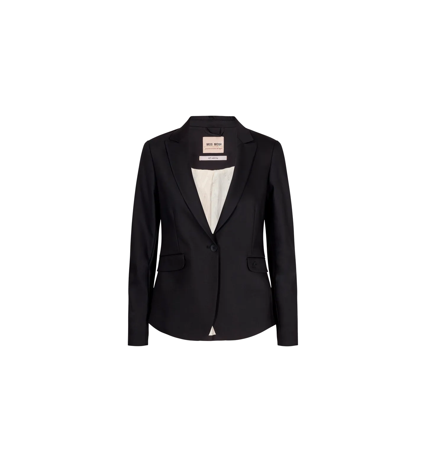 Mos Mosh Blake Night Blazer - Slate Black (Brown)