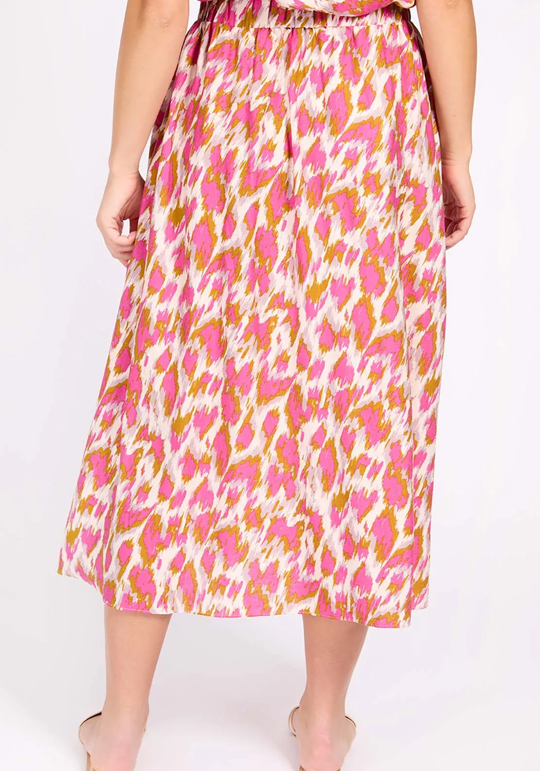 Multi Print Midaxi Skirt - Multicolour