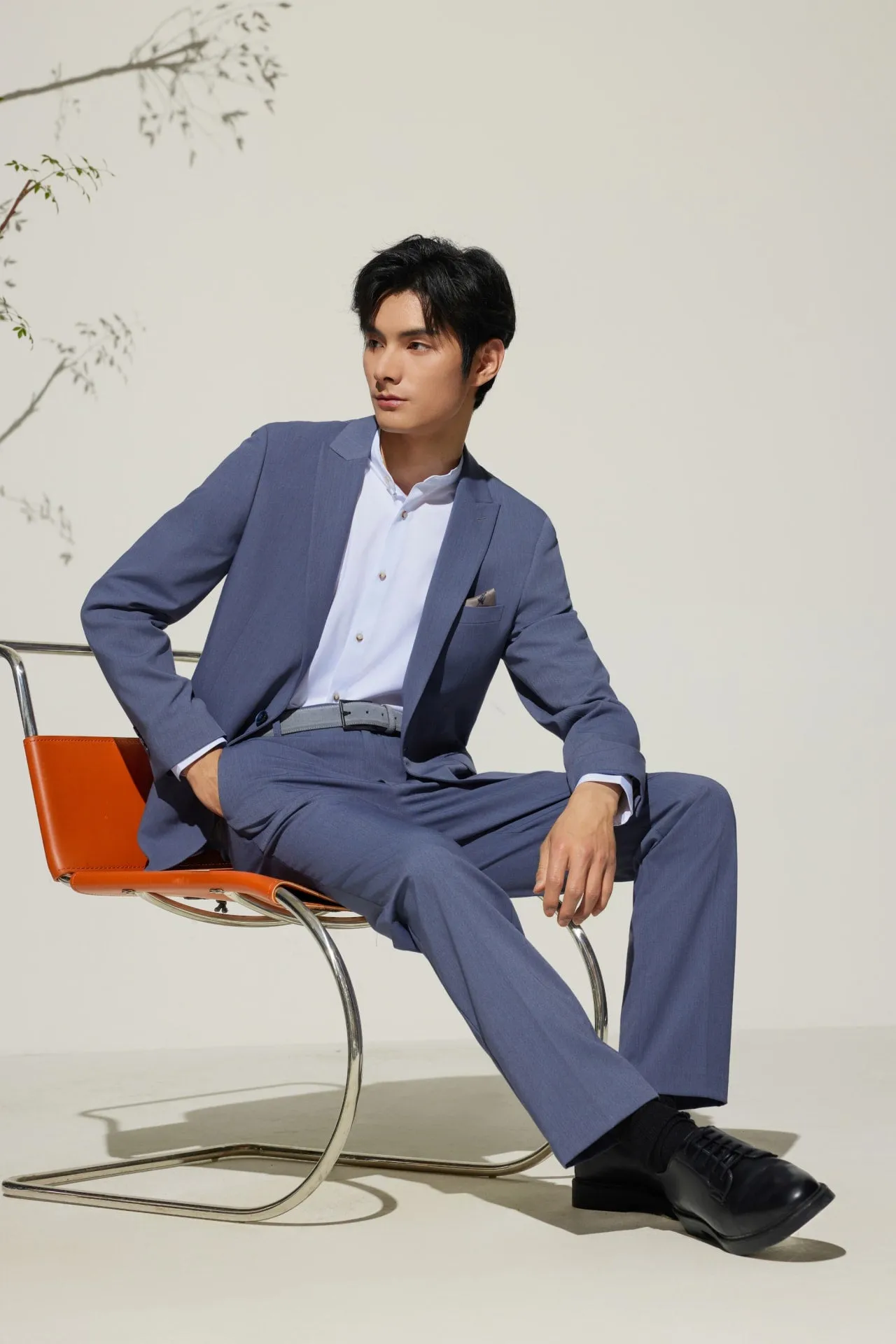 Multi-Way Stretch Smart Fit Twill Suit Blazer
