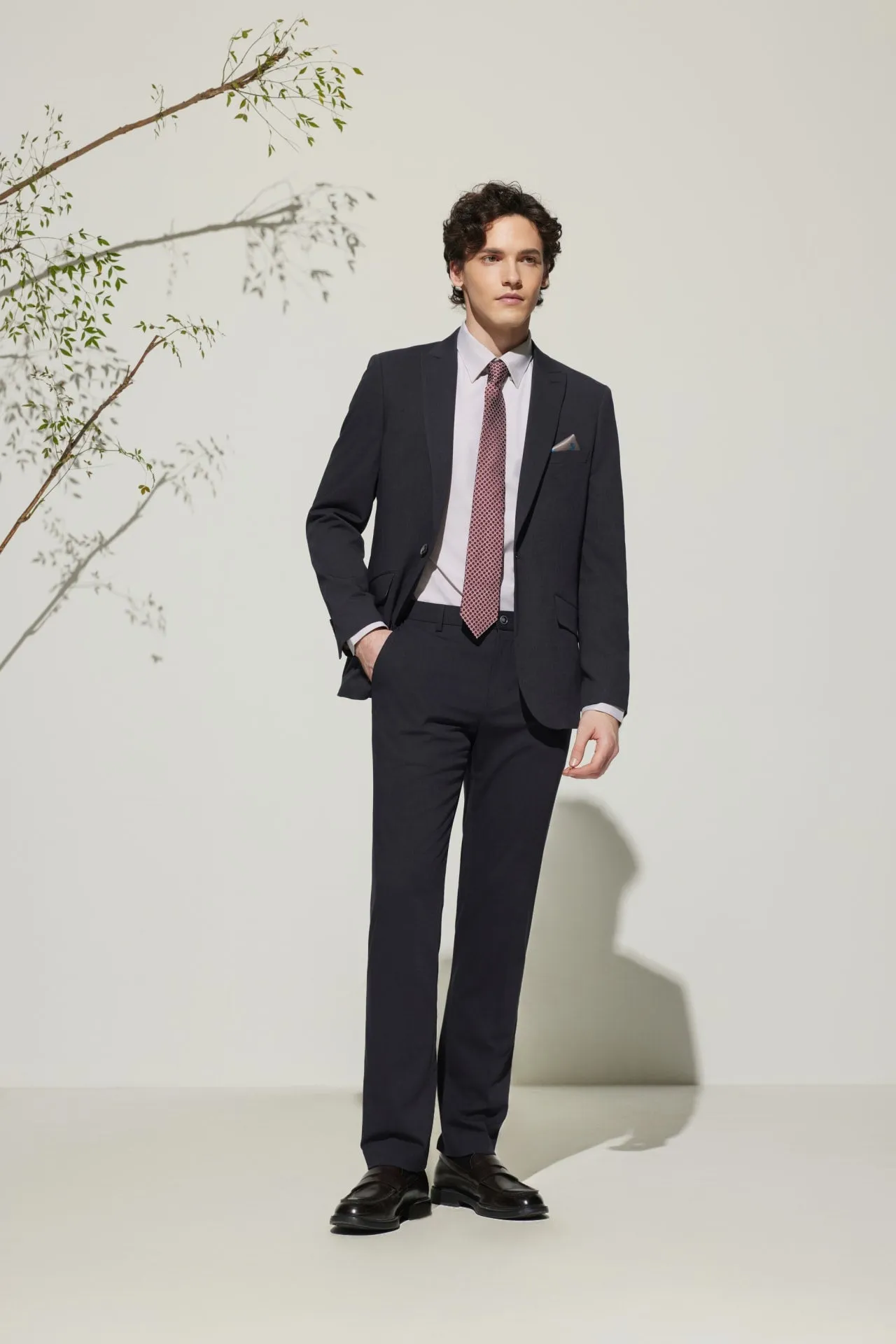 Multi-Way Stretch Smart Fit Twill Suit Blazer