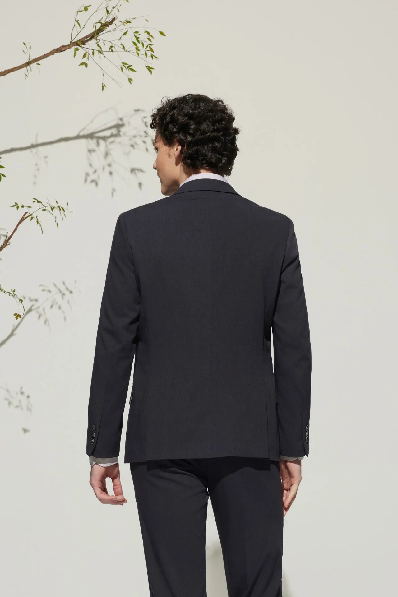 Multi-Way Stretch Smart Fit Twill Suit Blazer