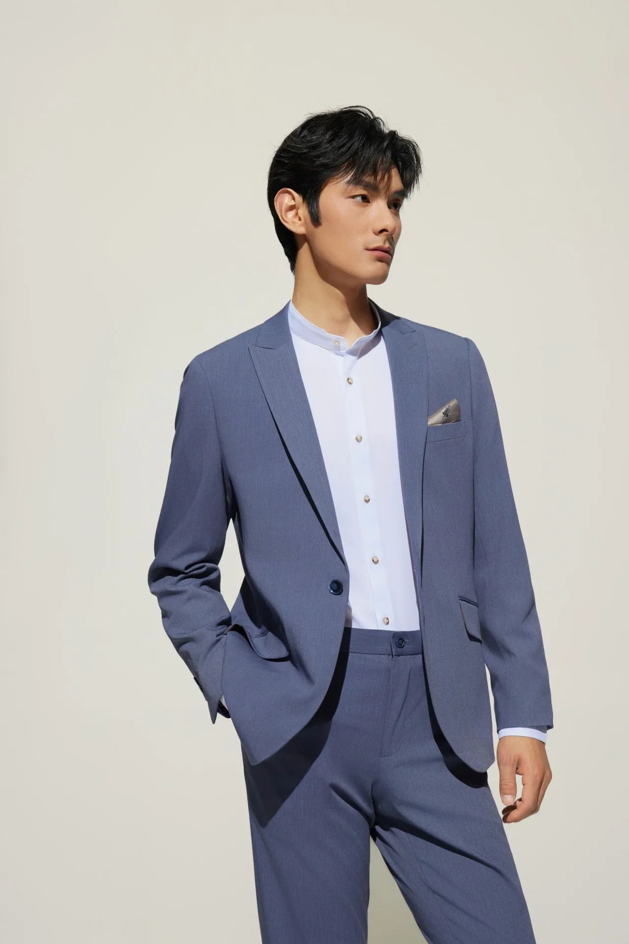 Multi-Way Stretch Smart Fit Twill Suit Blazer