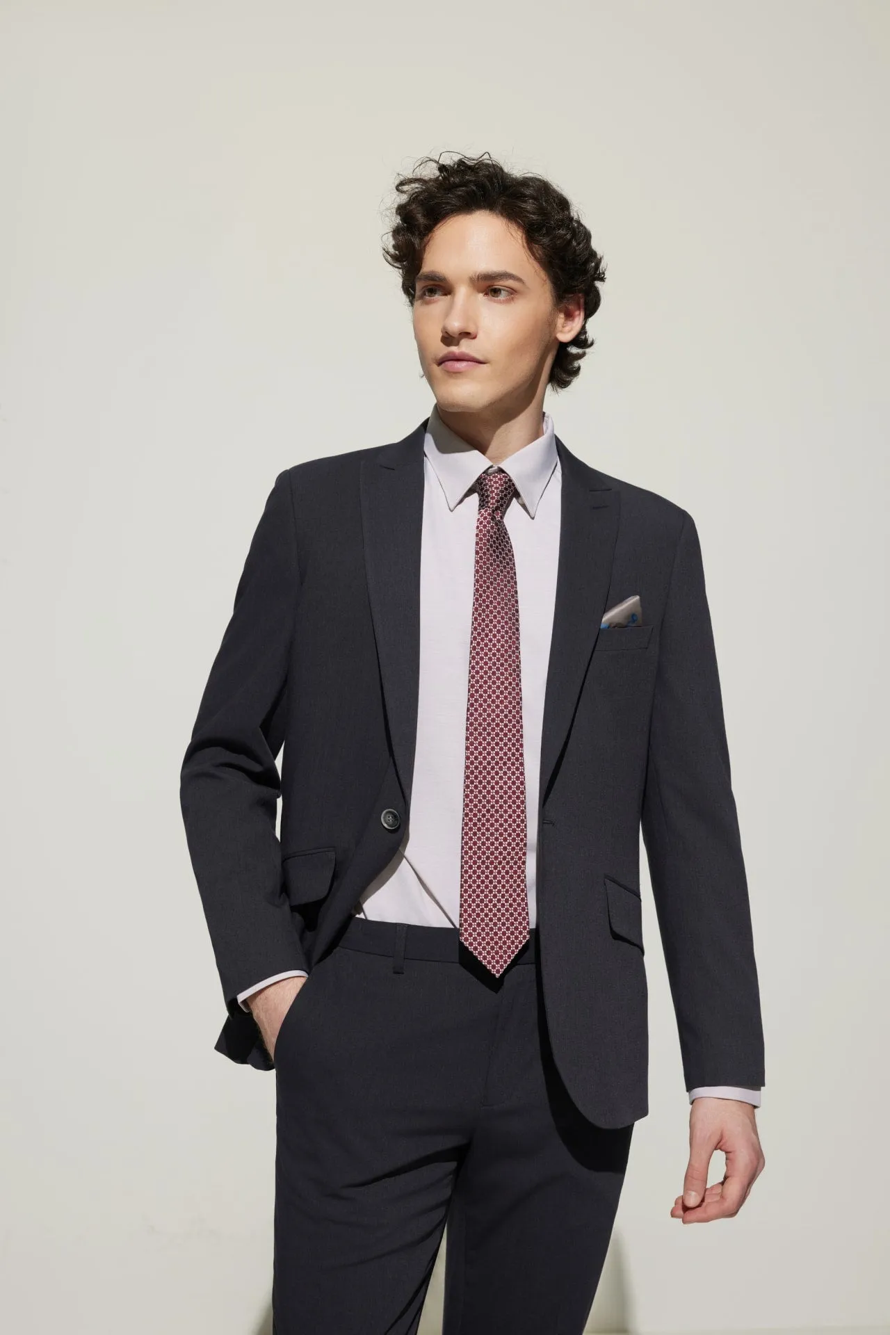 Multi-Way Stretch Smart Fit Twill Suit Blazer