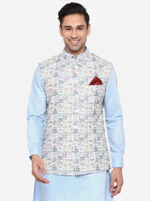 Multicolor Bandhgala Jacket | JB Studio