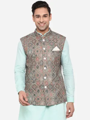 Multicolor Bandhgala Jacket | JB Studio