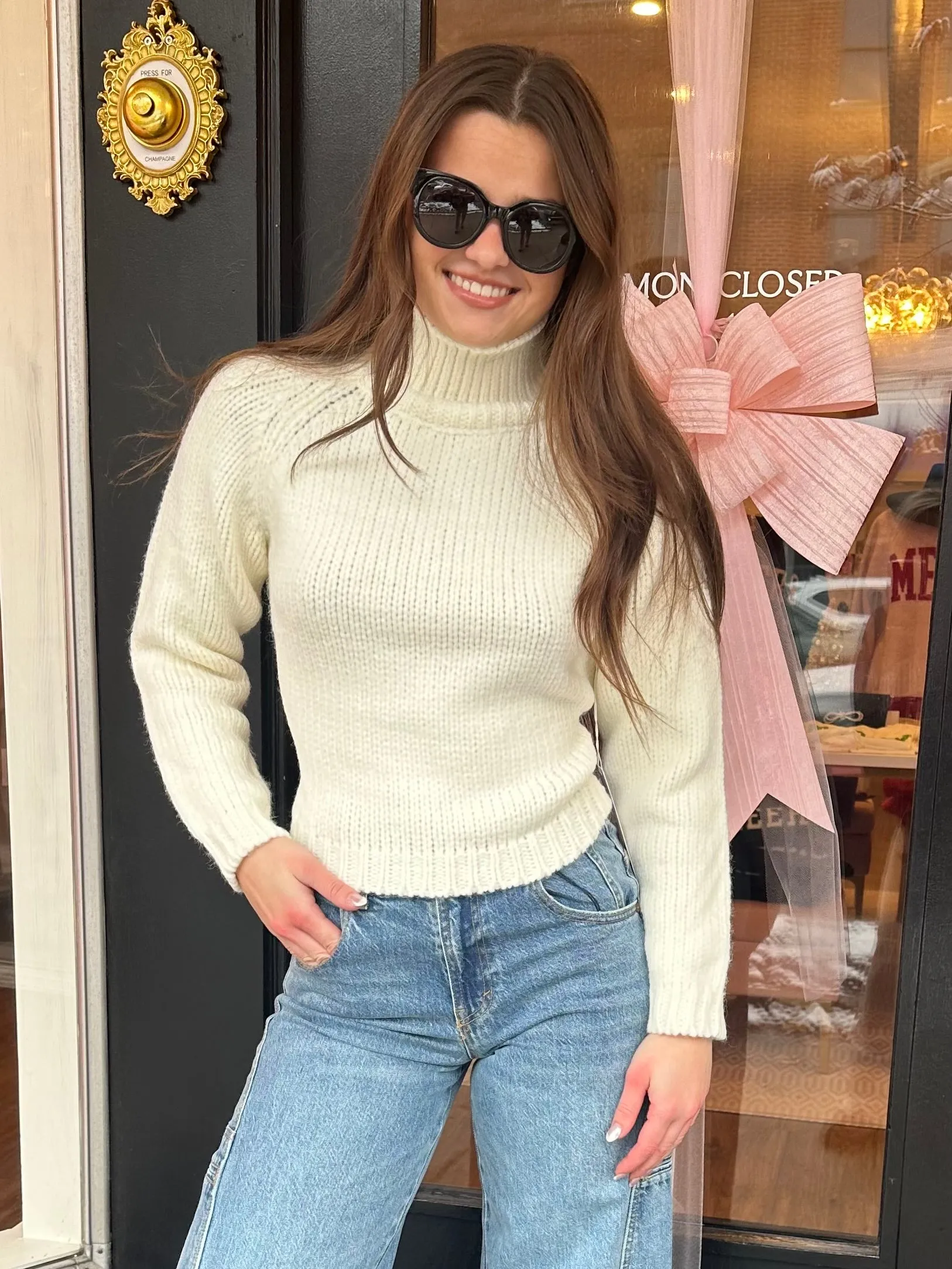 Nadia Lace Up Sweater