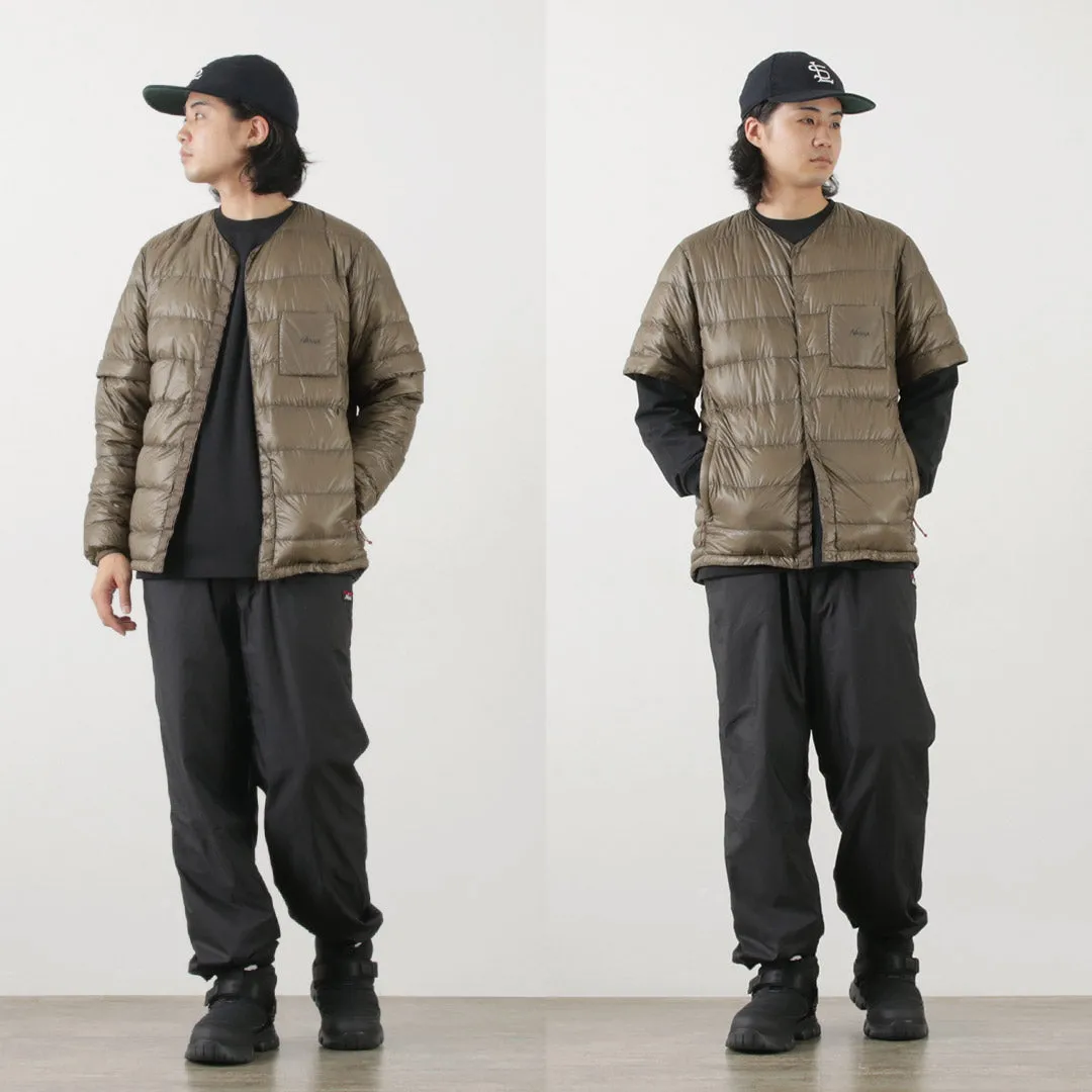 NANGA / Inner Down Cardigan Detachable Sleeve