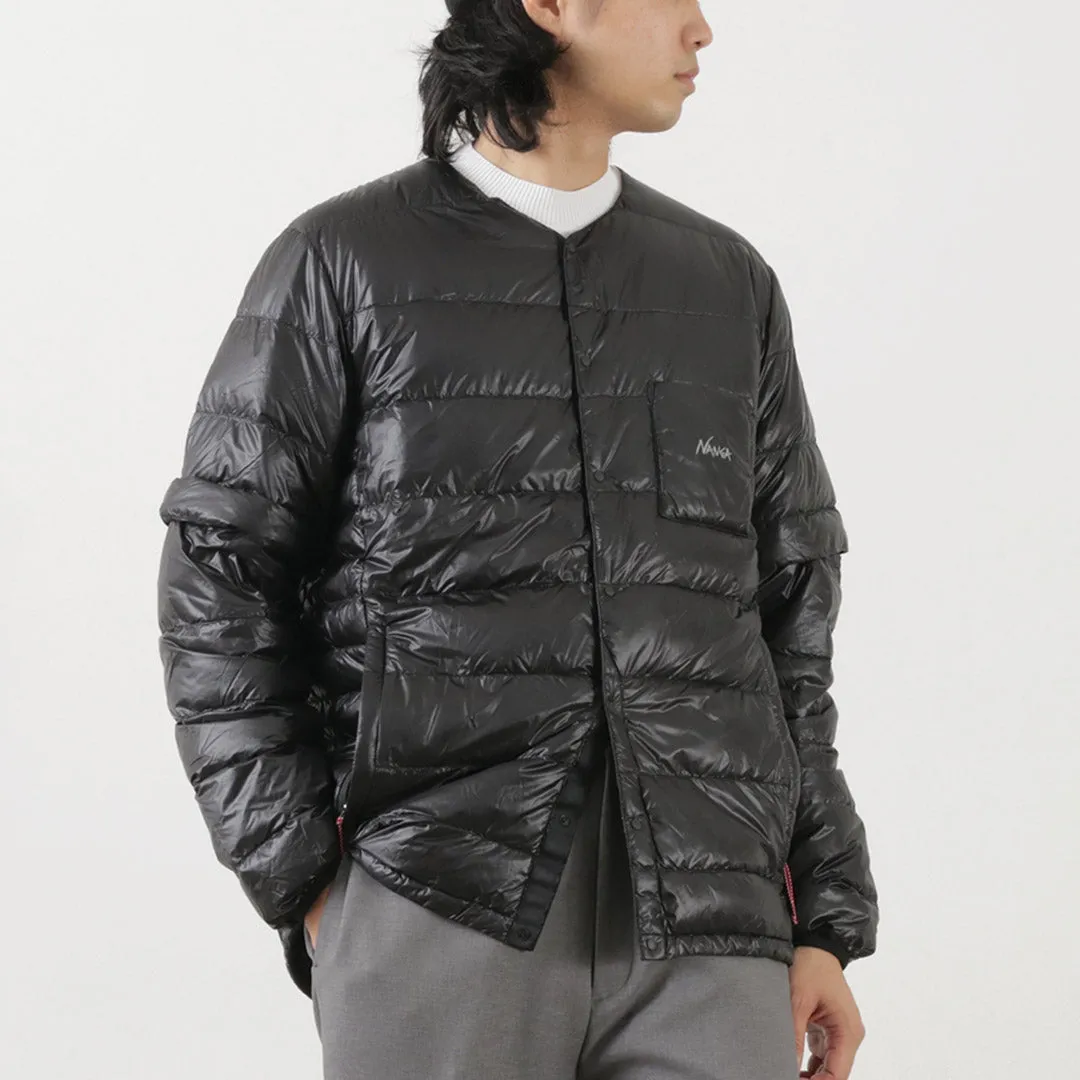 NANGA / Inner Down Cardigan Detachable Sleeve