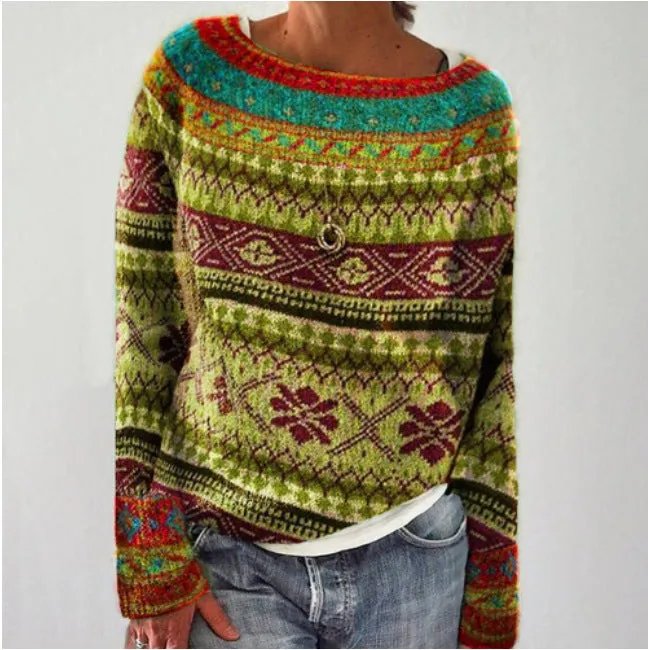 Natalie – Retro Winter Sweater
