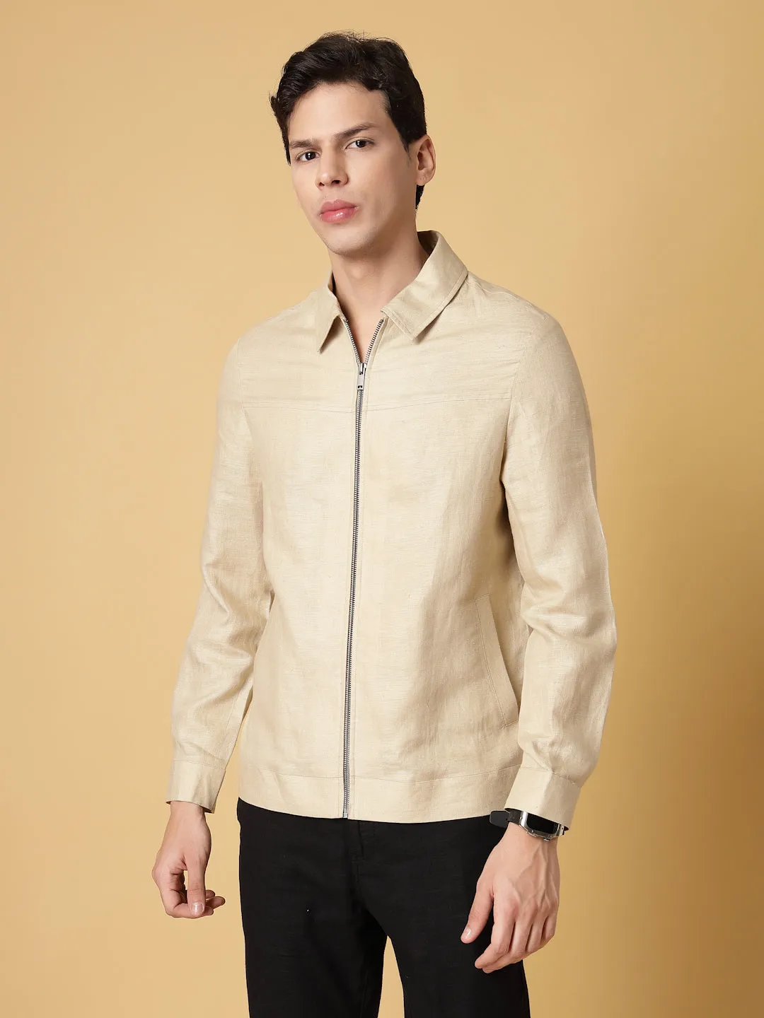 Natural Cotton Hemp Shacket