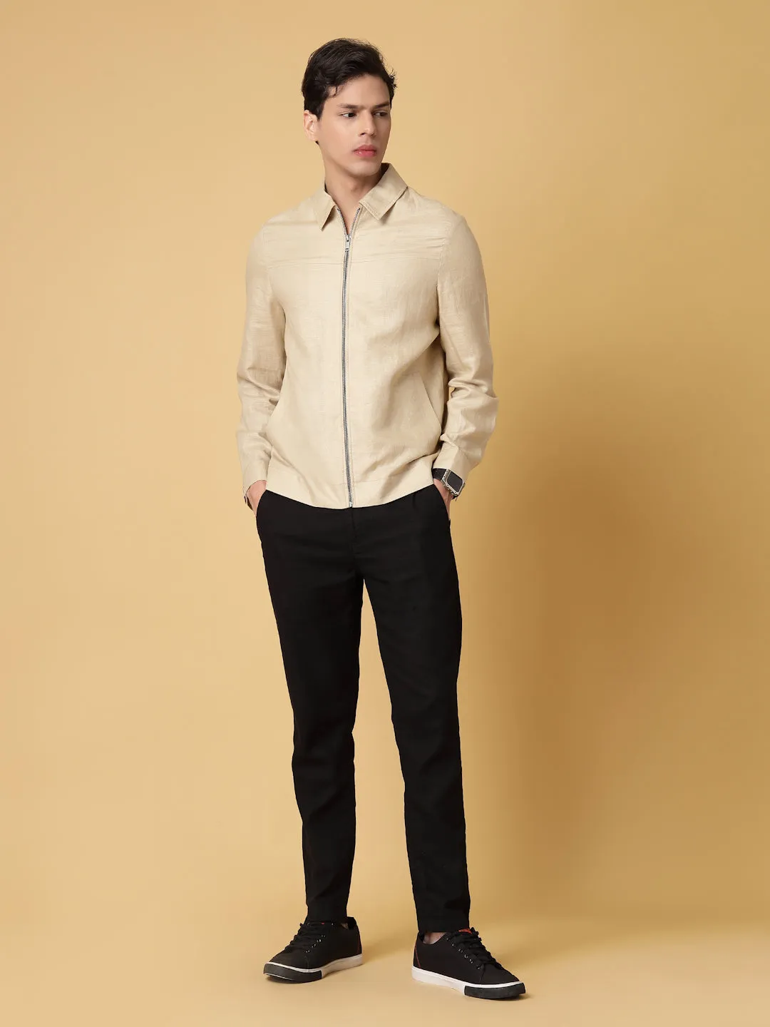 Natural Cotton Hemp Shacket