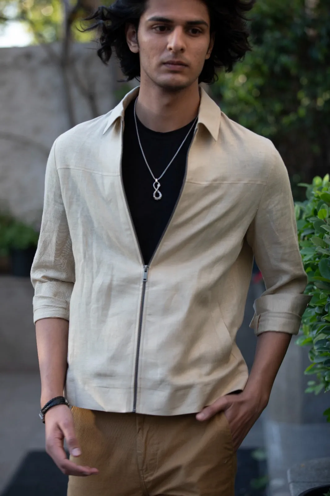 Natural Cotton Hemp Shacket