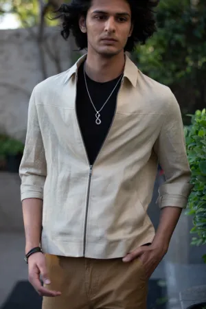 Natural Cotton Hemp Shacket