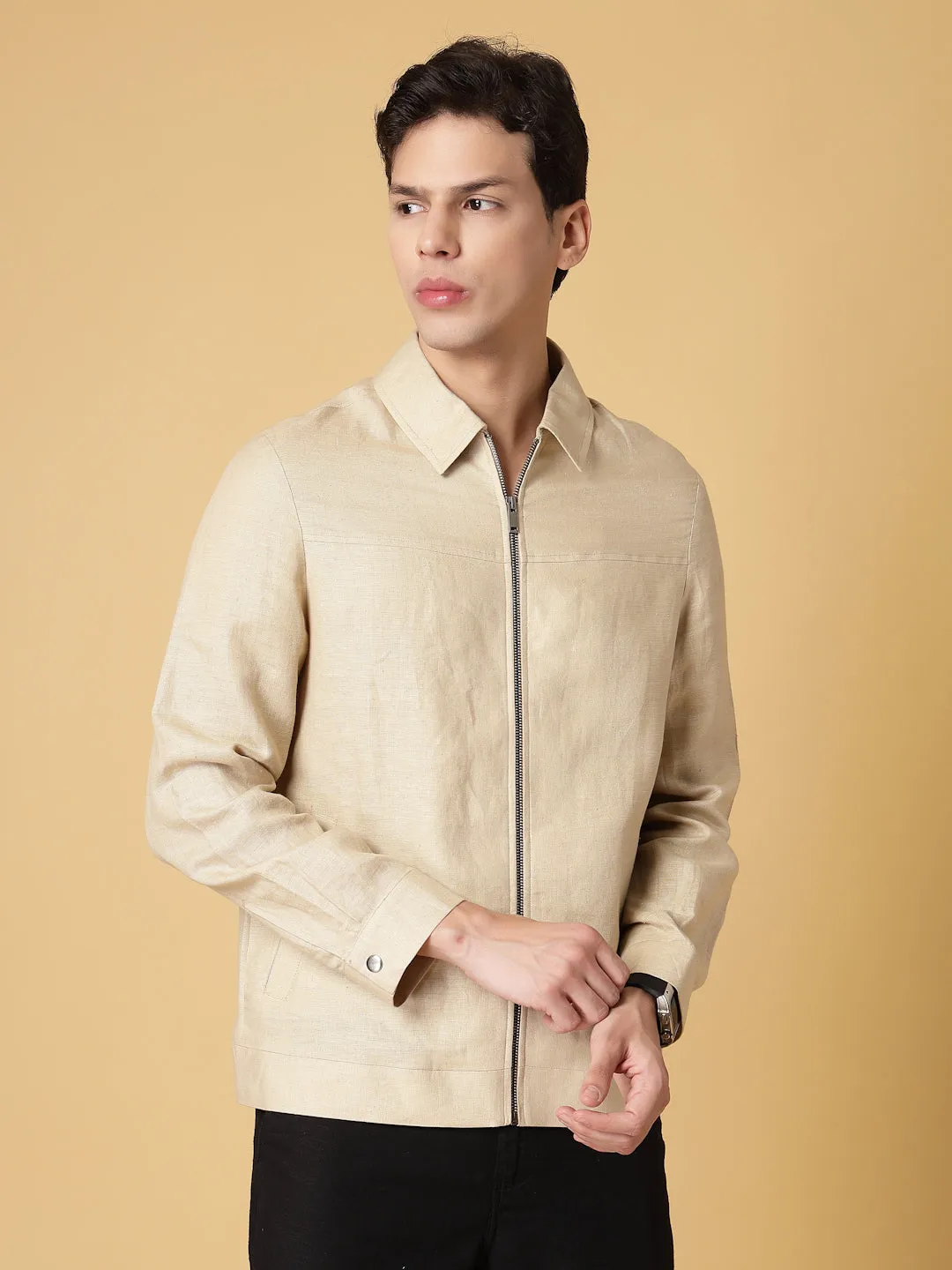 Natural Cotton Hemp Shacket
