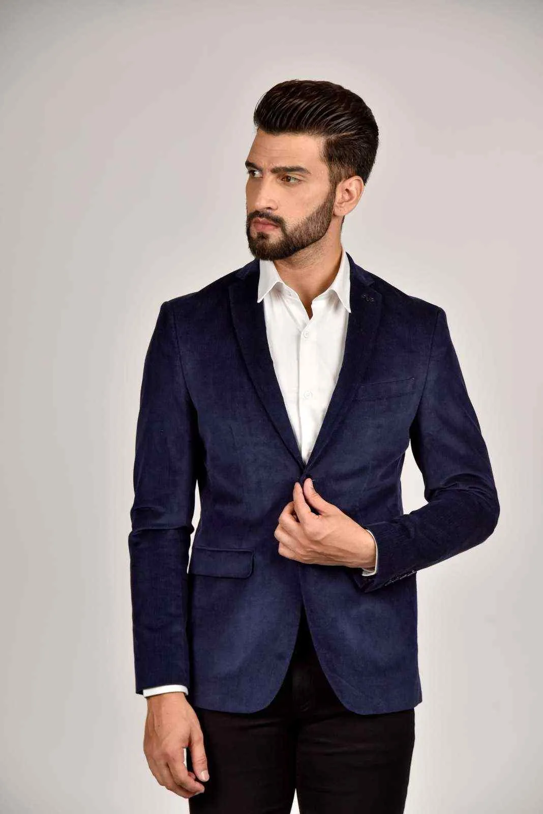 Navy Cord Blazer
