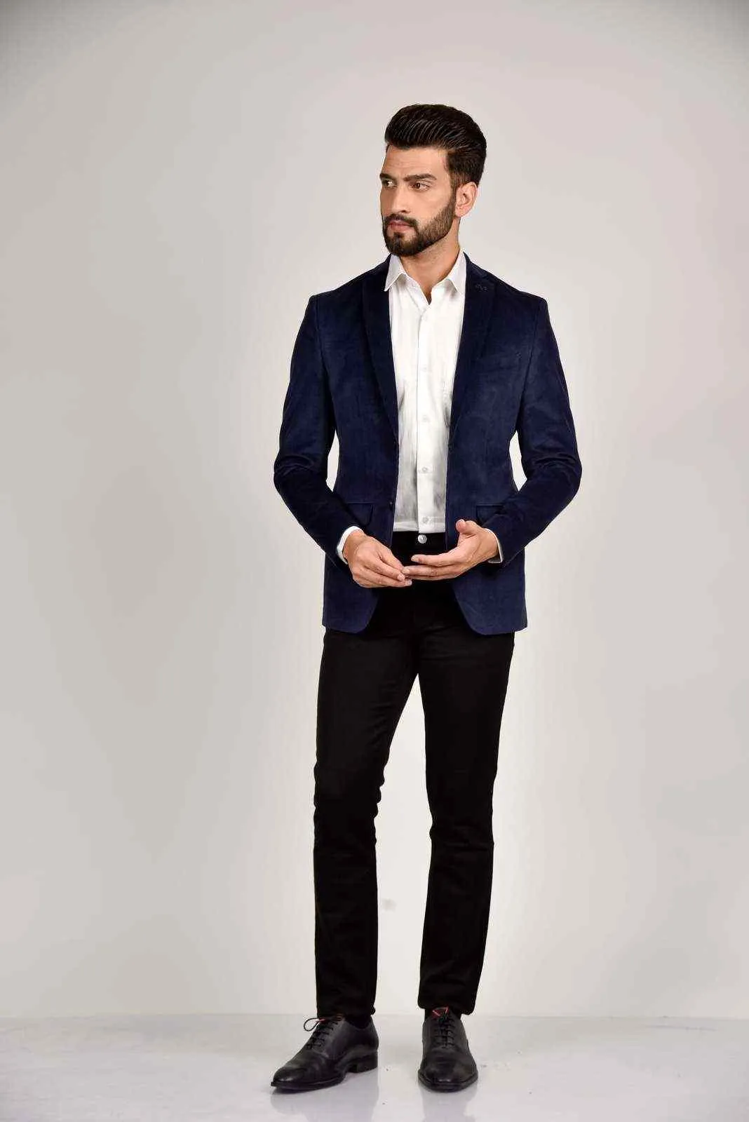 Navy Cord Blazer