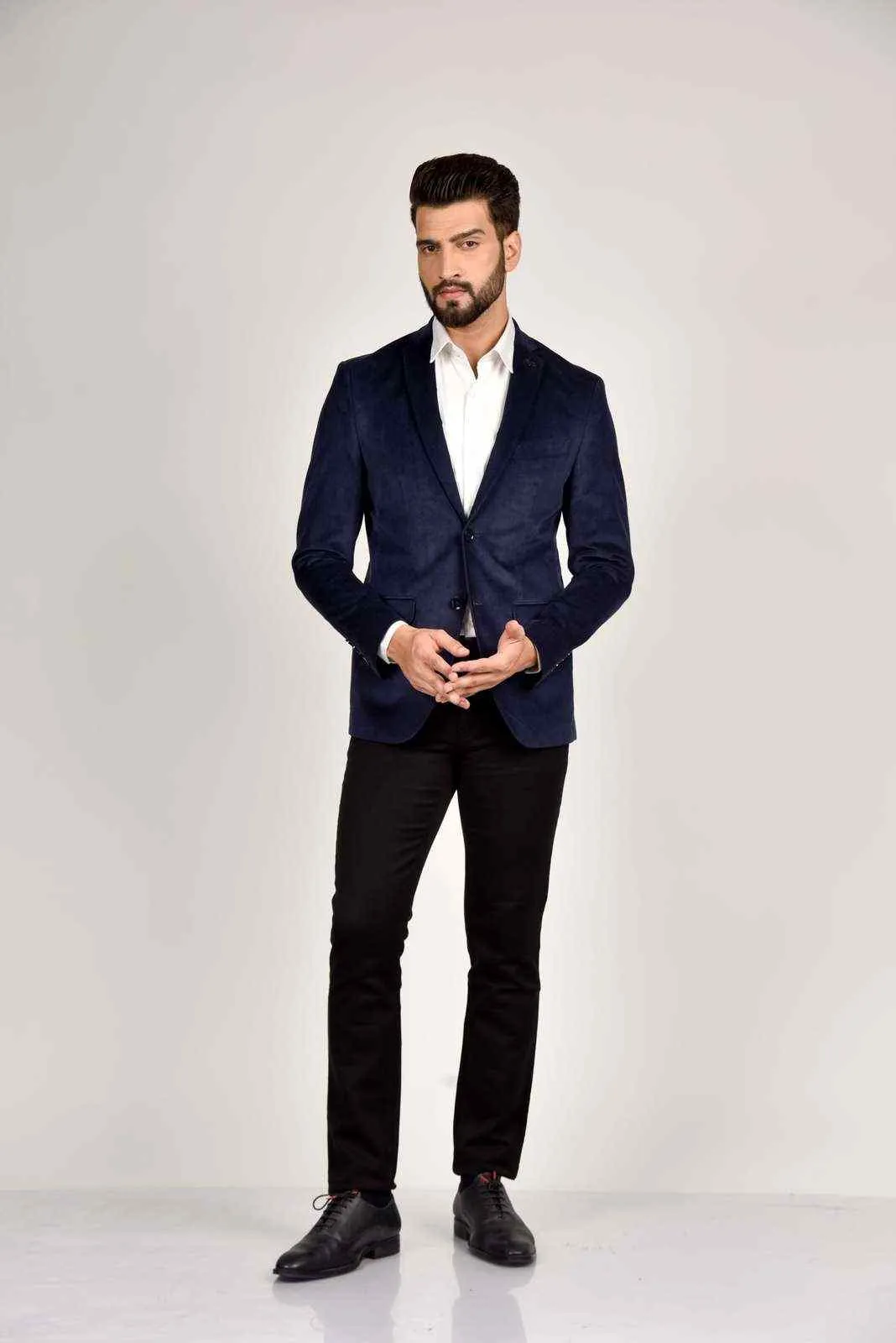 Navy Cord Blazer