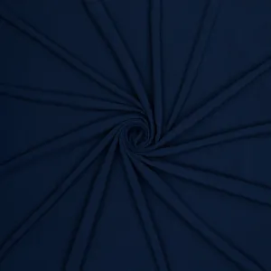 Navy Crepe Dress Fabric
