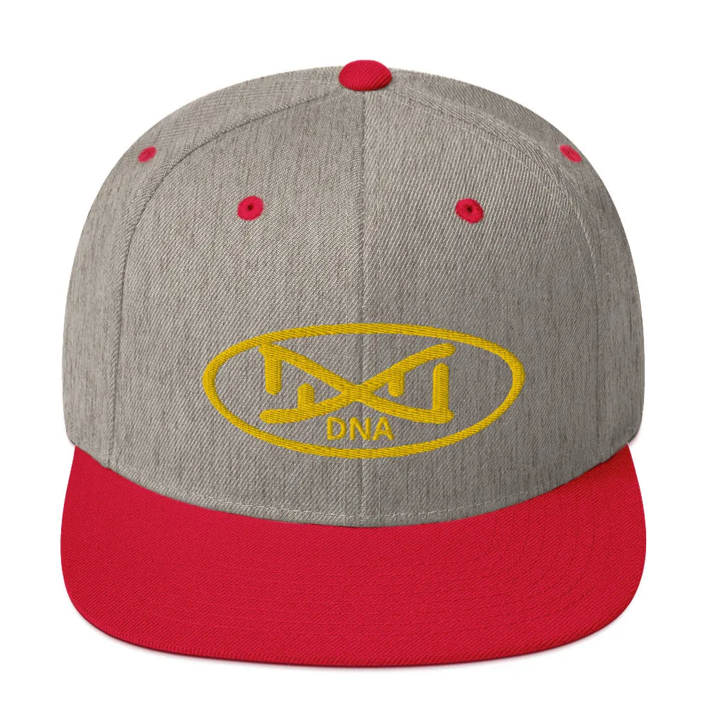 New DNA Brand Gold  Snapback Hat