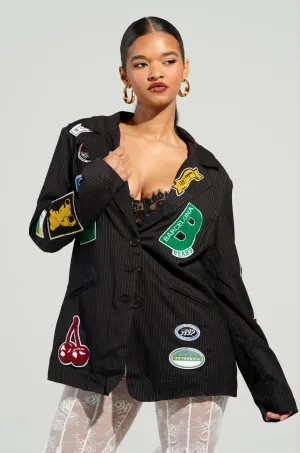 NEW OMNI PINSTRIPE BLAZER