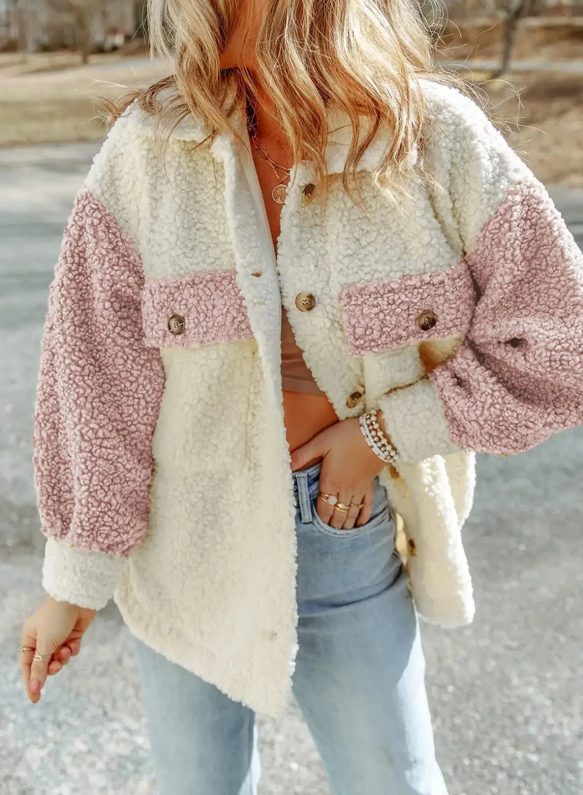 Nicolette - stilvolle flauschige Chic-Jacke