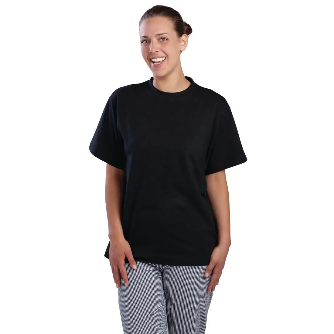 Nisbets Essentials T-Shirts Black XL (2 Pack)