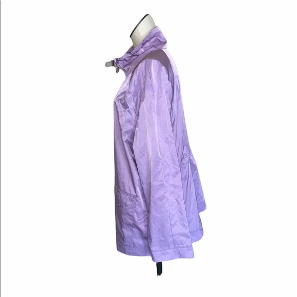 NWOT Chico’s COLLAR-DETAIL ANORAK JACKET Lilac