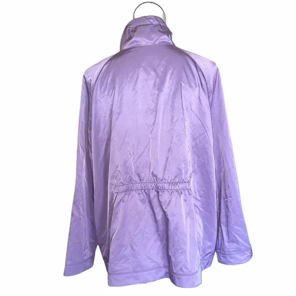 NWOT Chico’s COLLAR-DETAIL ANORAK JACKET Lilac