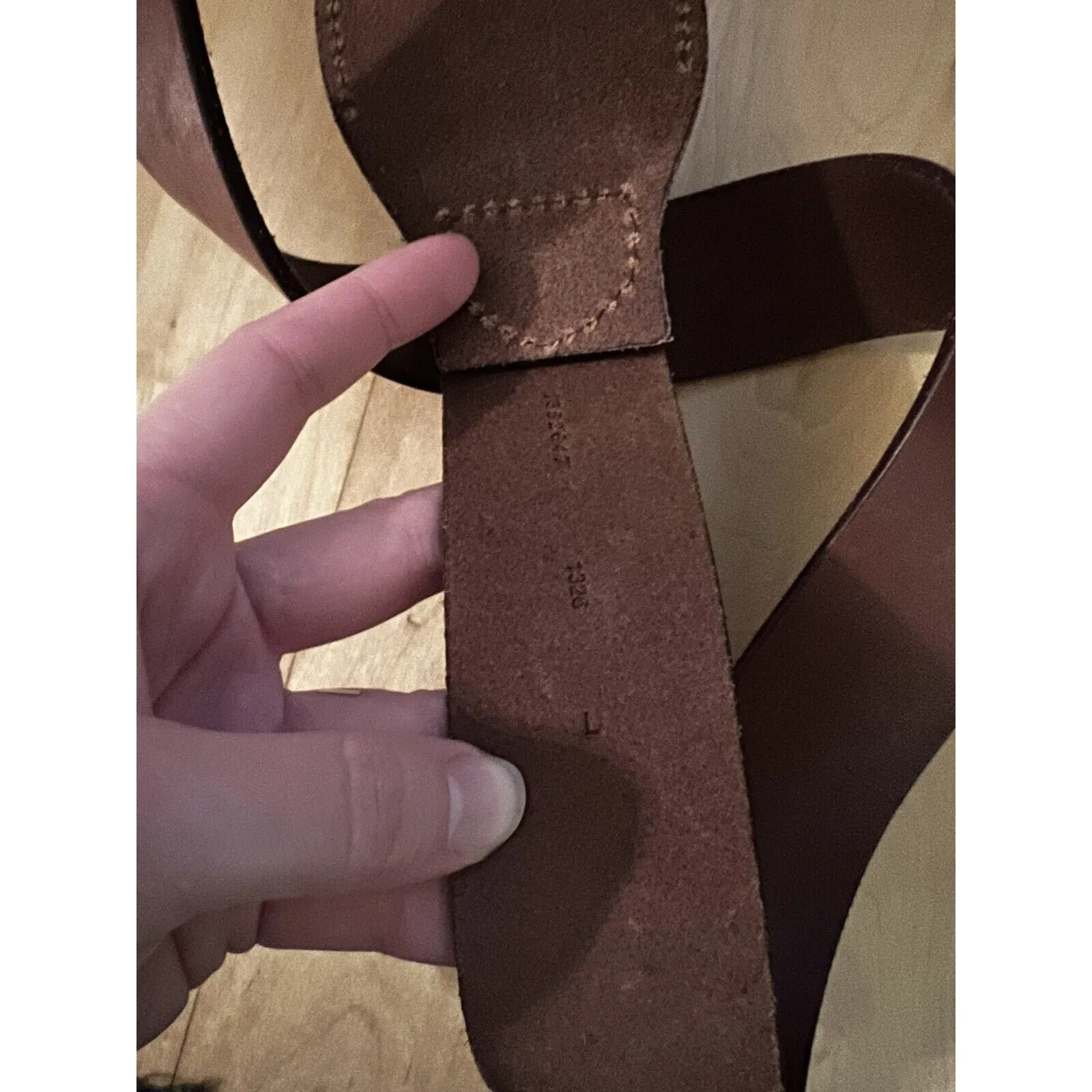 NWOT Lauren Ralph Lauren Women's Brown Leather Coated D-Ring Horsebit Equestrian Belt – Size Large