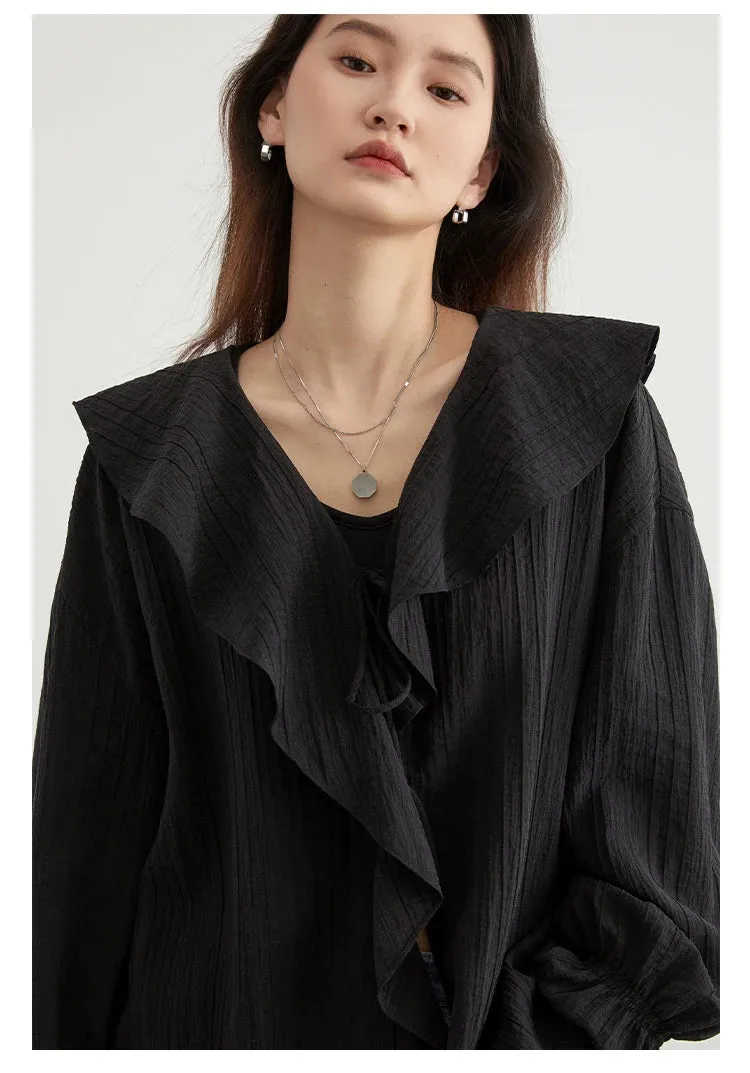 Obsidian Phoenix Women’s Ruffled Edge Shirt