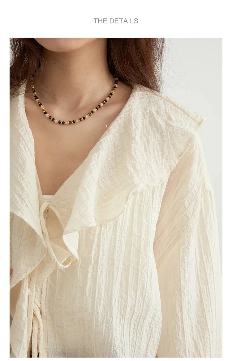 Obsidian Phoenix Women’s Ruffled Edge Shirt